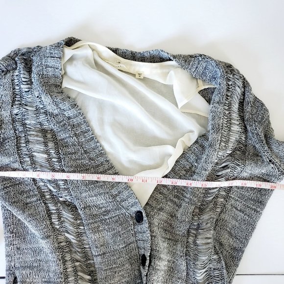 GUESS Knit Layered Wool Cardigan - Picture 8 of 11